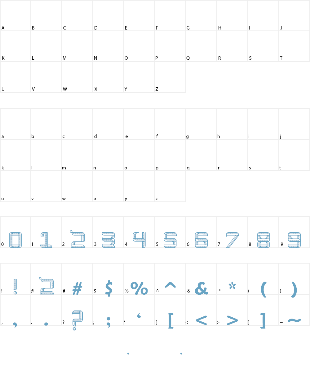 Buroj Font Font Character